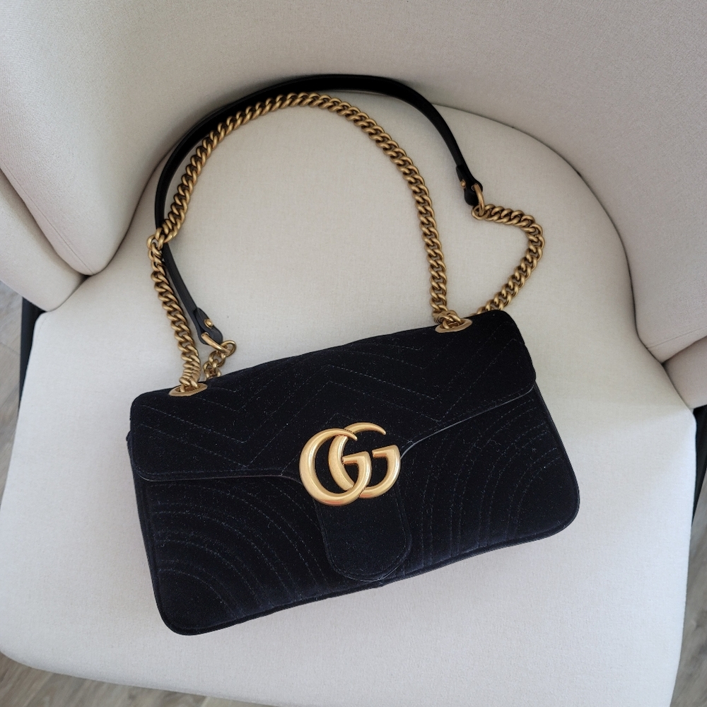 Gucci GG Marmont Velvet Shoulder Bag